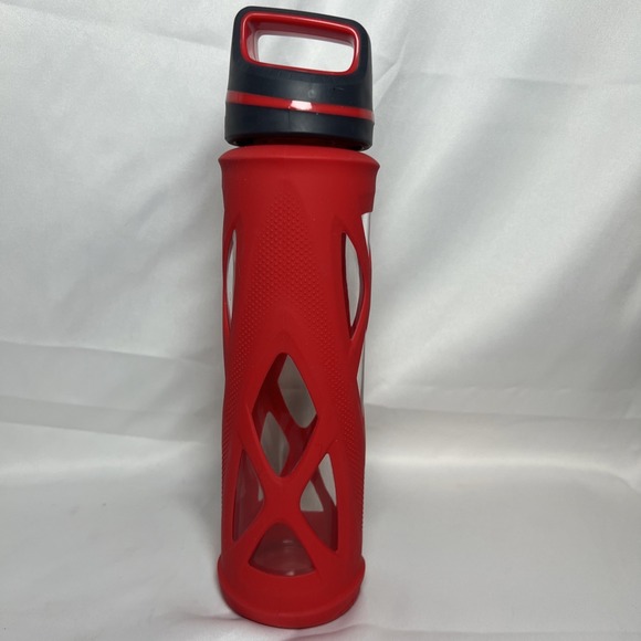 Zulu Water Bottle 20oz Glass Silicone Sleeve Leakproof Sports BPA-Free Drinkware - Picture 4 of 8